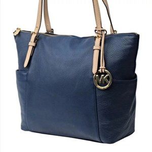 Michael Kors Jet Set Navy Tote Bag